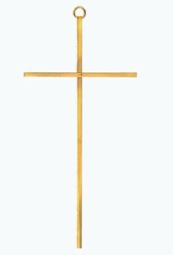 Plain Brass Cross